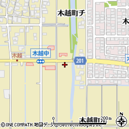 石川県金沢市木越町ホ106周辺の地図