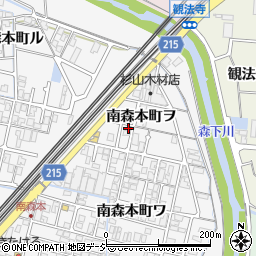 石川県金沢市南森本町ヲ61-5周辺の地図
