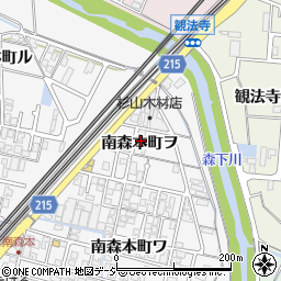 石川県金沢市南森本町ヲ94-5周辺の地図