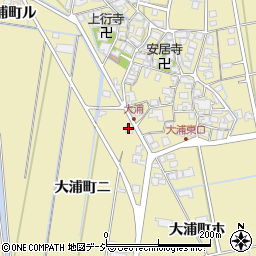 石川県金沢市大浦町ニ16周辺の地図