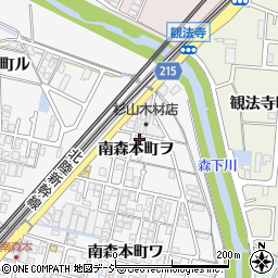 石川県金沢市南森本町ヲ94-4周辺の地図