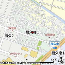 石川県金沢市福久町（ロ）周辺の地図