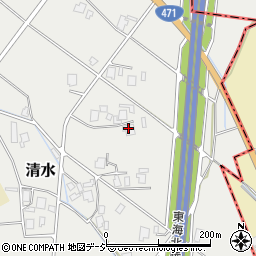 富山県小矢部市清水270周辺の地図