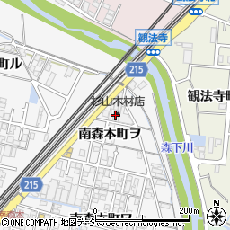 石川県金沢市南森本町ヲ104-1周辺の地図