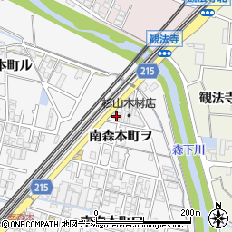 石川県金沢市南森本町ヲ103-4周辺の地図