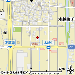 石川県金沢市木越町（ト）周辺の地図