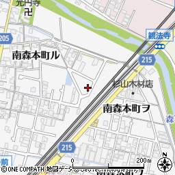 石川県金沢市南森本町ヲ43-5周辺の地図