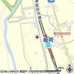 栃木県鹿沼市板荷215周辺の地図