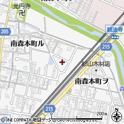 石川県金沢市南森本町ヲ44-12周辺の地図