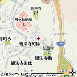 石川県金沢市観法寺町ホ周辺の地図