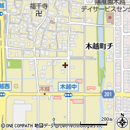 石川県金沢市木越町ト22周辺の地図