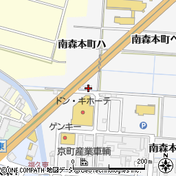 石川県金沢市南森本町ハ周辺の地図