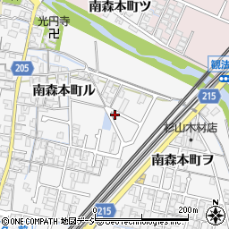 石川県金沢市南森本町ヲ44-8周辺の地図