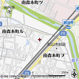 石川県金沢市南森本町ヲ37-6周辺の地図