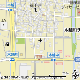 石川県金沢市木越町ト63-2周辺の地図