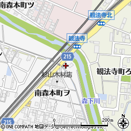 石川県金沢市南森本町ヲ123-3周辺の地図