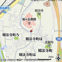 石川県金沢市観法寺町ト周辺の地図
