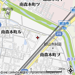 石川県金沢市南森本町ヲ37-5周辺の地図
