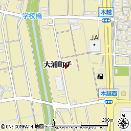 石川県金沢市大浦町チ周辺の地図