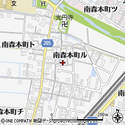 石川県金沢市南森本町（ル）周辺の地図