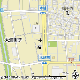 石川県金沢市木越町レ2周辺の地図