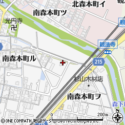石川県金沢市南森本町ヲ36-4周辺の地図