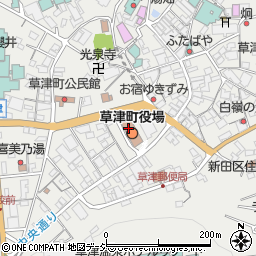 群馬県草津町（吾妻郡）周辺の地図
