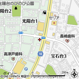 烏山信用金庫宝積寺支店周辺の地図
