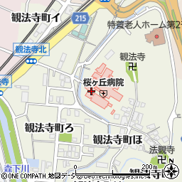 石川県金沢市観法寺町ヘ174周辺の地図