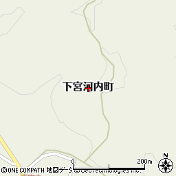 茨城県常陸太田市下宮河内町周辺の地図