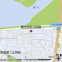 鍛冶沼区公民館周辺の地図