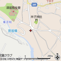 長野県須坂市米子155周辺の地図