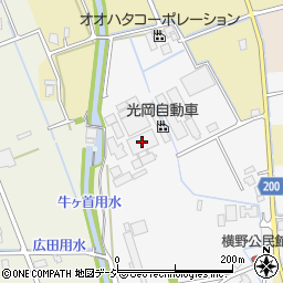 光岡自動車横野工場周辺の地図