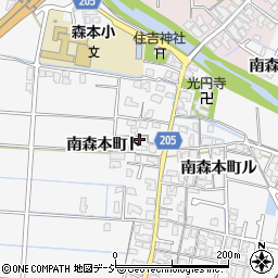 石川県金沢市南森本町ト周辺の地図