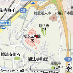 石川県金沢市観法寺町ヘ周辺の地図