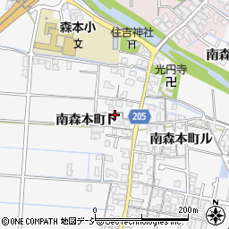 石川県金沢市南森本町（ト）周辺の地図