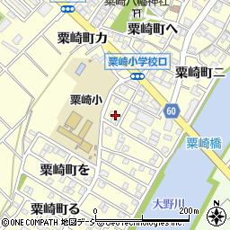 石川県金沢市粟崎町ホ57周辺の地図