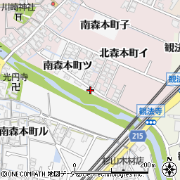 石川県金沢市南森本町ツ13周辺の地図