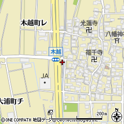 石川県金沢市木越町レ15-1周辺の地図
