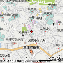 草津温泉　ぬ志勇旅館周辺の地図