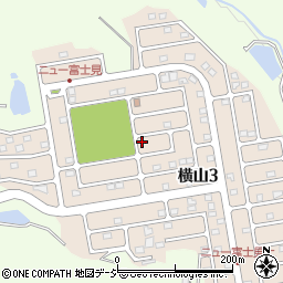 栃木県宇都宮市横山3丁目周辺の地図