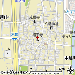 石川県金沢市木越町周辺の地図
