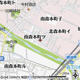 石川県金沢市南森本町ツ7周辺の地図