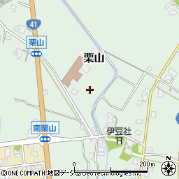 富山県富山市栗山周辺の地図