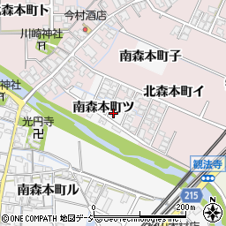 石川県金沢市南森本町ツ7-5周辺の地図