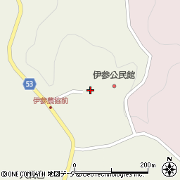 中之条町役場　伊参公民館周辺の地図