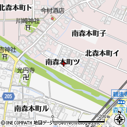 石川県金沢市南森本町ツ7-1周辺の地図