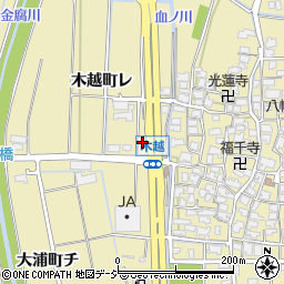 石川県金沢市木越町レ21周辺の地図