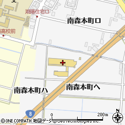 石川県金沢市南森本町ヘ75周辺の地図