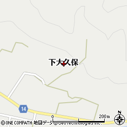 栃木県鹿沼市下大久保周辺の地図